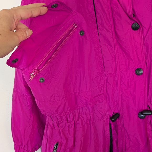 VTG 90s Hot Pink Tyrolia by Head Ski Jacket Retro Eclectic Maximalist Outerwear - Picture 5 of 11